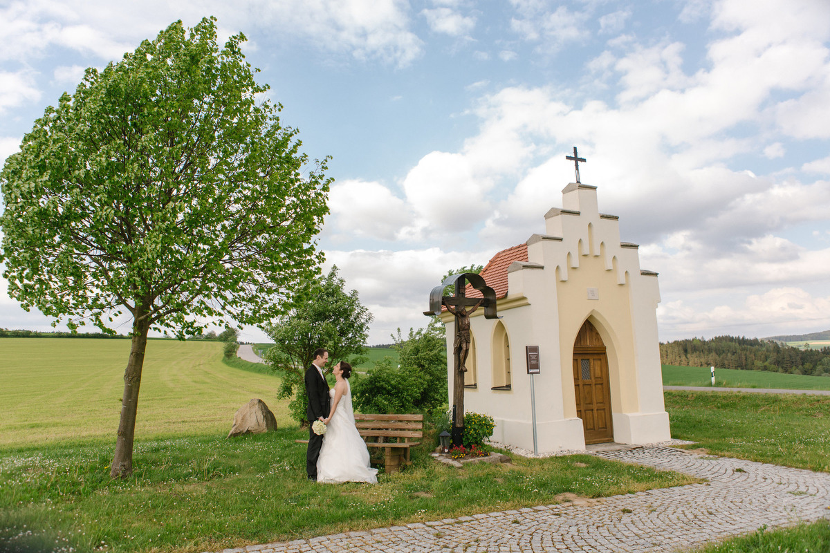 Foto einer Hochzeit im denkmalgeschützten Schloss Guteneck  in der oberpfälzischen Gemeinde Guteneck im Landkreis Schwandorf